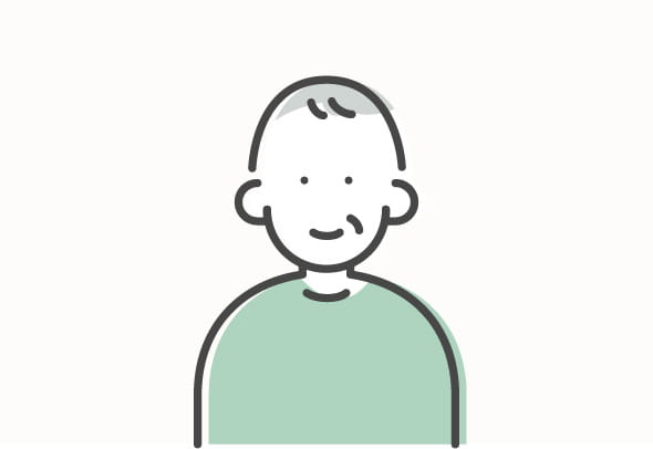 ご利用者の声の男性のイラスト