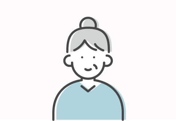 ご利用者の声の女性のイラスト